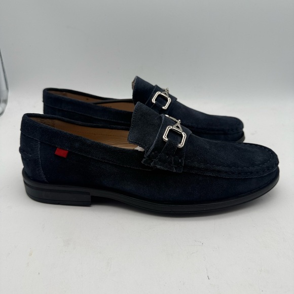 BRAND NEW Marc Joseph New York Astoria Navy Blue Suede Leather Loafer Size 9 main image 5